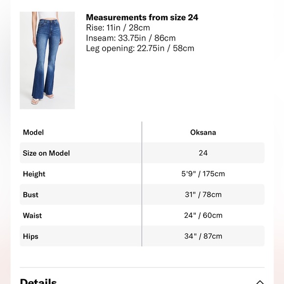 DL 1961 Rachel High Rise Flare (29) - Picture 5 of 8